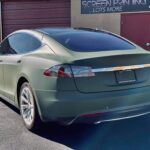 Car Wrap Company Henderson Nevada Tesla Military Green